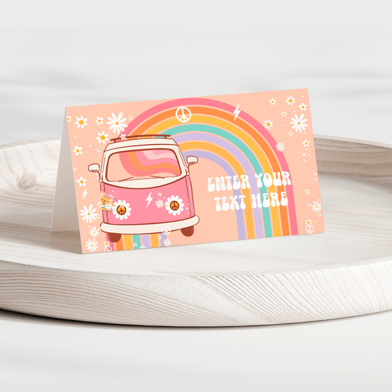 EDITABLE Five Is A Vibe Birthday Food Labels G205