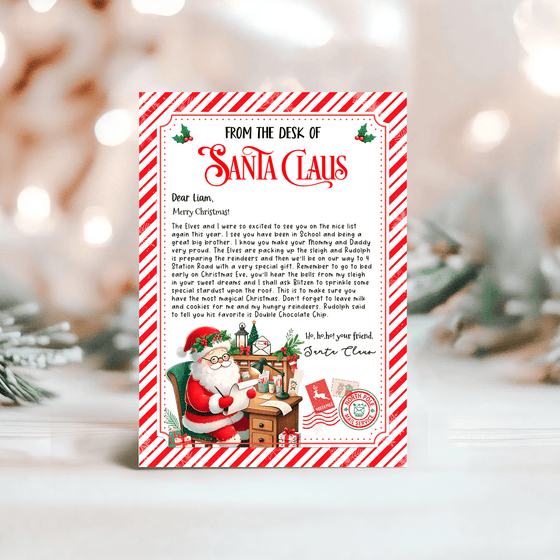 Editable Letter From Santa SL104