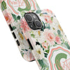 Personalized Floral Phone Case - Custom Tough Case with Name - PC025