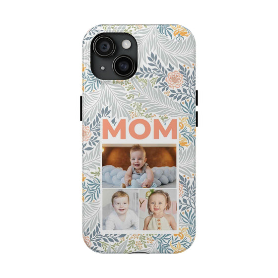 Custom Photo Collage iPhone Case for Mom - Floral Design - PC001