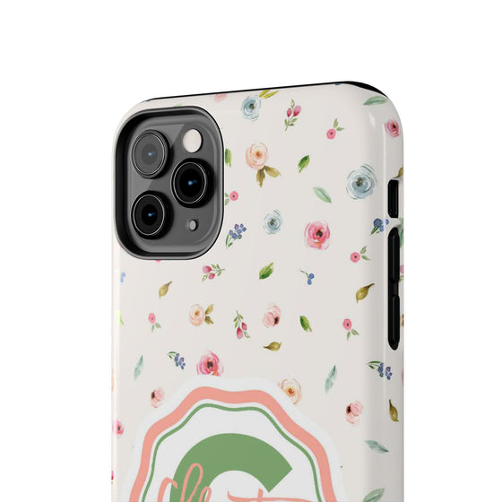 Personalized Floral Tough Phone Case for Women | Durable & Stylish Protection - PC029