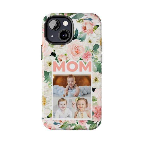 Floral Mom Phone Case with Custom Photo Slots - Perfect Gift for Mother's Day - PC023