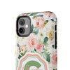 Personalized Floral Phone Case - Custom Tough Case with Name - PC025