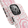 Personalized Tough Phone Case with Pink Bow Design - PC017