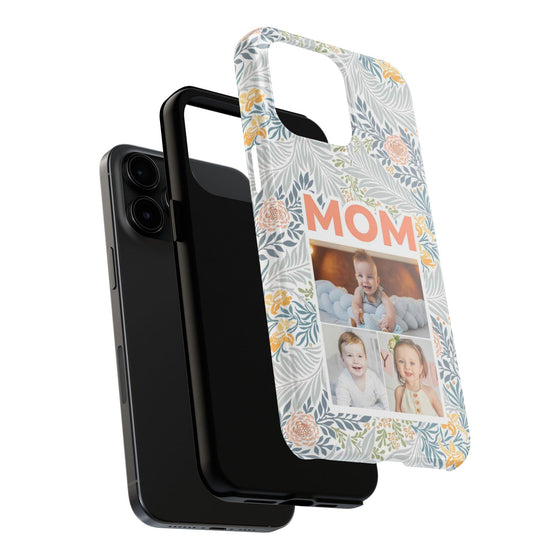 Custom Photo Collage iPhone Case for Mom - Floral Design - PC001