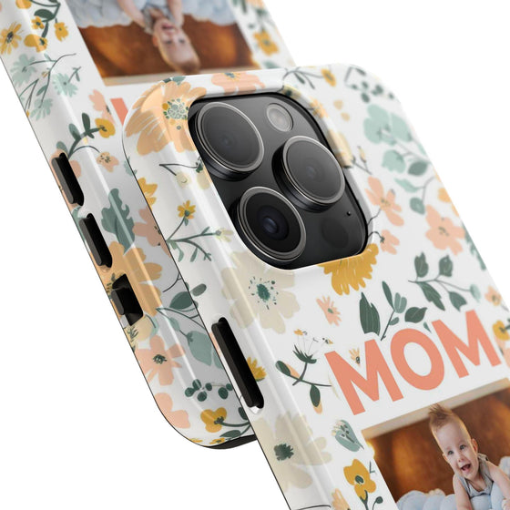 Customized Floral Photo Tough Phone Case for Mom - PC009
