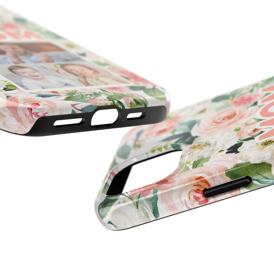 Floral Mom Phone Case with Custom Photo Slots - Perfect Gift for Mother's Day - PC023