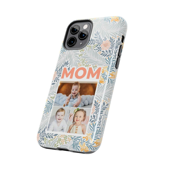 Custom Photo Collage iPhone Case for Mom - Floral Design - PC001