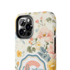 Personalized Floral Tough Phone Case - Customized with Name | Durable Protection - PC013