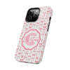 Personalized Tough Phone Case with Pink Bow Design - PC017