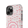 Personalized Tough Phone Case with Pink Bow Design - PC017