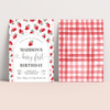 Editable Berry First Birthday Invitation Strawberry  BF24