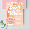 Editable Ten Is A Vibe Birthday Invitation G210