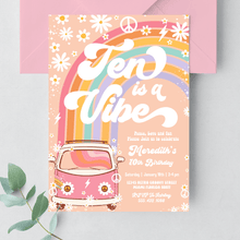  Editable Ten Is A Vibe Birthday Invitation G210