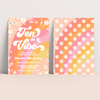 Editable Ten Is A Vibe Birthday Invitation G410