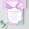 Editable Our Little Mermaid Birthday Invitation M402