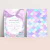 Editable Our Little Mermaid Birthday Invitation M402