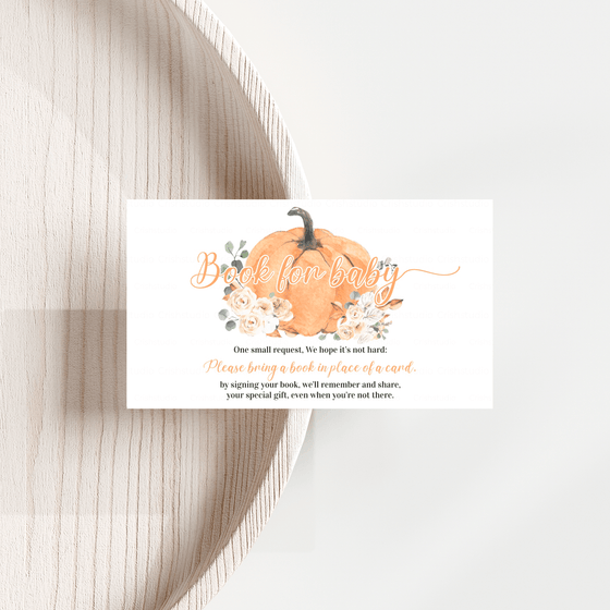 Editable Pumpkin Baby Shower Set P002