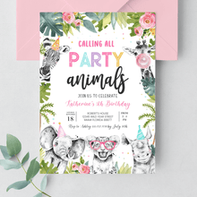 Editable Safari Birthday Invitation S205