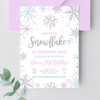 Editable Winter Onederland Birthday Invitation SN04