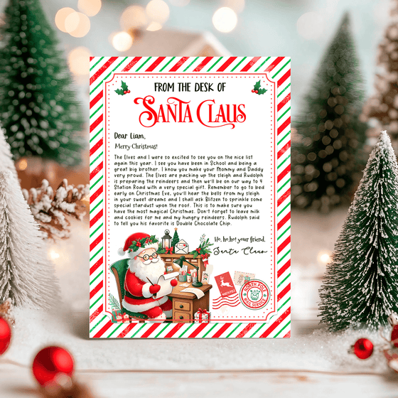 Editable Letter From Santa SL105