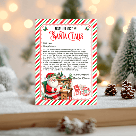 Editable Letter From Santa SL105