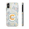 Custom Monogram Phone Cases With Floral Design - PC003