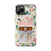 Floral Mom Phone Case with Custom Photo Slots - Perfect Gift for Mother's Day - PC023