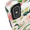 Personalized Floral Phone Case - Custom Tough Case with Name - PC025