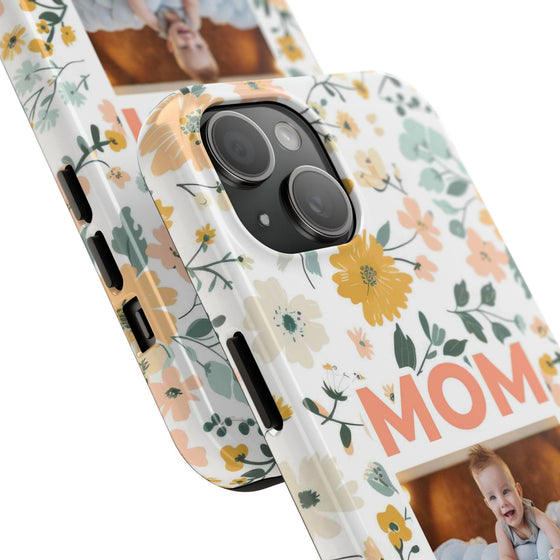 Customized Floral Photo Tough Phone Case for Mom - PC009