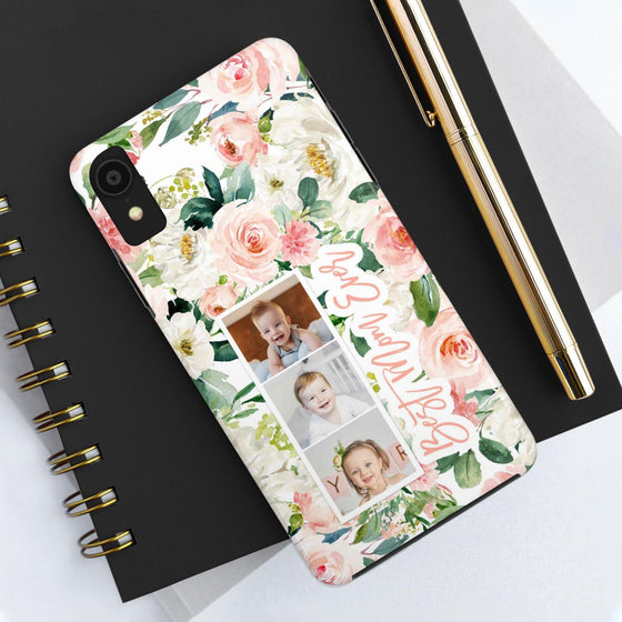 Custom Floral Tough Phone Case - Best Mom Ever - PC024