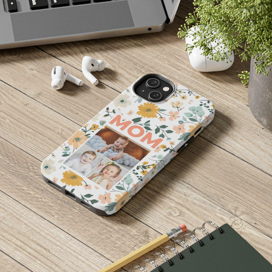 Customized Floral Photo Tough Phone Case for Mom - PC009