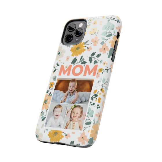 Customized Floral Photo Tough Phone Case for Mom - PC009