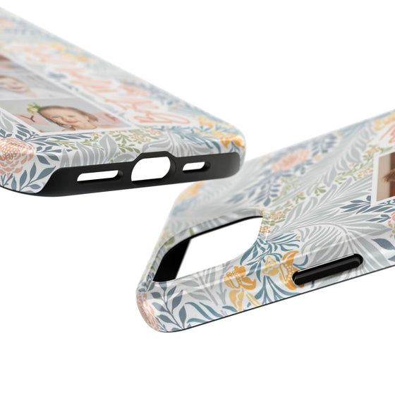 Personalized Tough Phone Case - Best Mom Ever with Floral Design - PC002