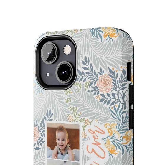 Personalized Tough Phone Case - Best Mom Ever with Floral Design - PC002