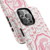 Personalized Tough Phone Case with Pink Bow Design - PC017