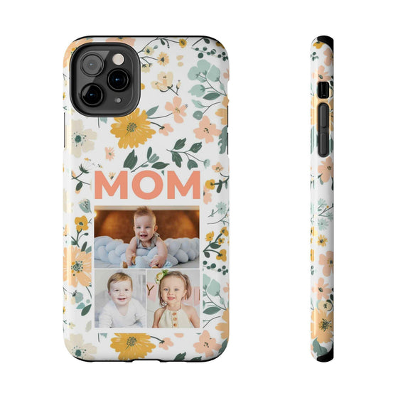 Customized Floral Photo Tough Phone Case for Mom - PC009