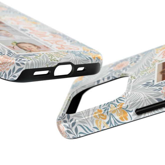 Personalized Tough Phone Case - Best Mom Ever with Floral Design - PC002