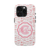 Personalized Tough Phone Case with Pink Bow Design - PC017