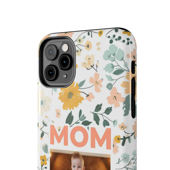 Customized Floral Photo Tough Phone Case for Mom - PC009