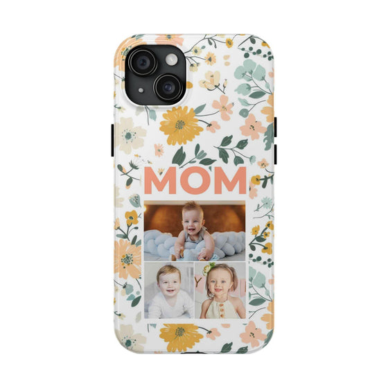 Customized Floral Photo Tough Phone Case for Mom - PC009