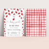 Editable Berry Sweet 2nd Birthday Invitation BF27