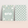 Editable Daisy First Birthday Invitatio D111