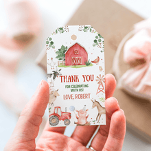  Editable Farm Birthday Favor tags F101