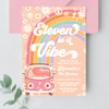 Editable Eleven Is A Vibe Birthday Invitation G211