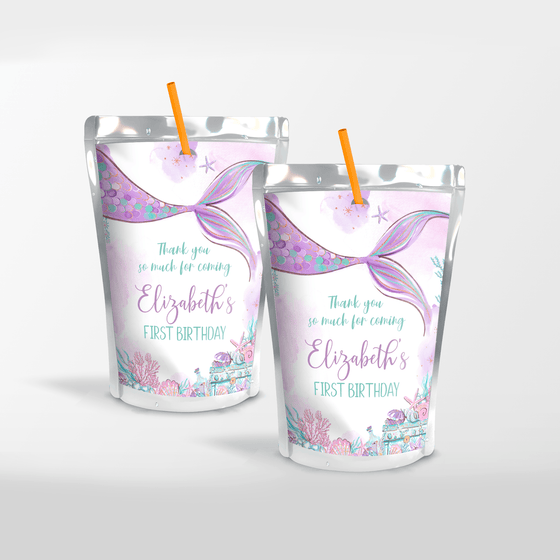 Editable Oneder The Sea Juice Label Juice  M101
