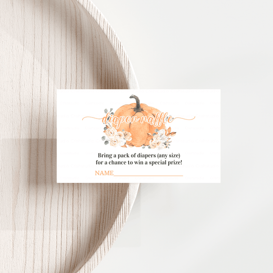 Editable Pumpkin Baby Shower Set P002