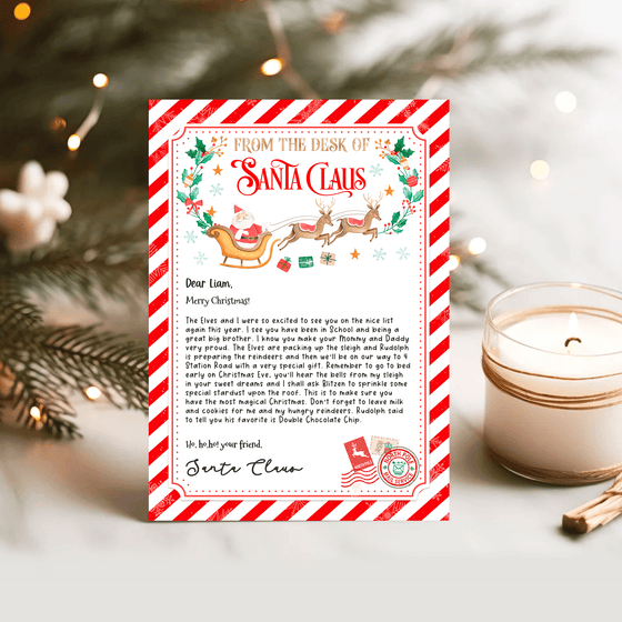 Editable Letter From Santa SL106