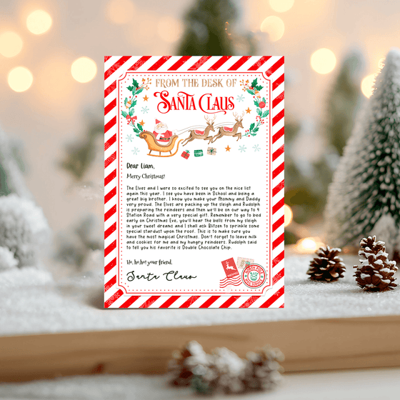 Editable Letter From Santa SL106