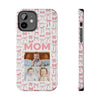 Personalized Mom Photo Collage Phone Case - Bow Design -PC015